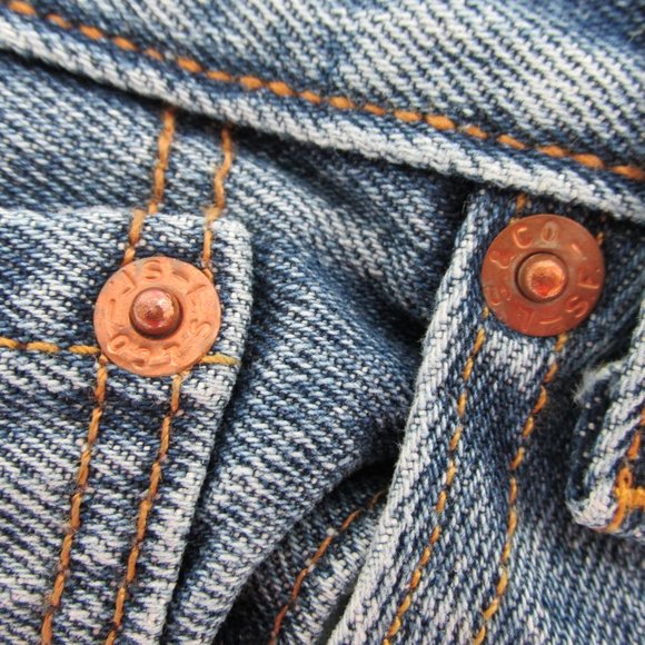 Levi's 501 Blue Jeans 36x30 - Picture 6 of 16